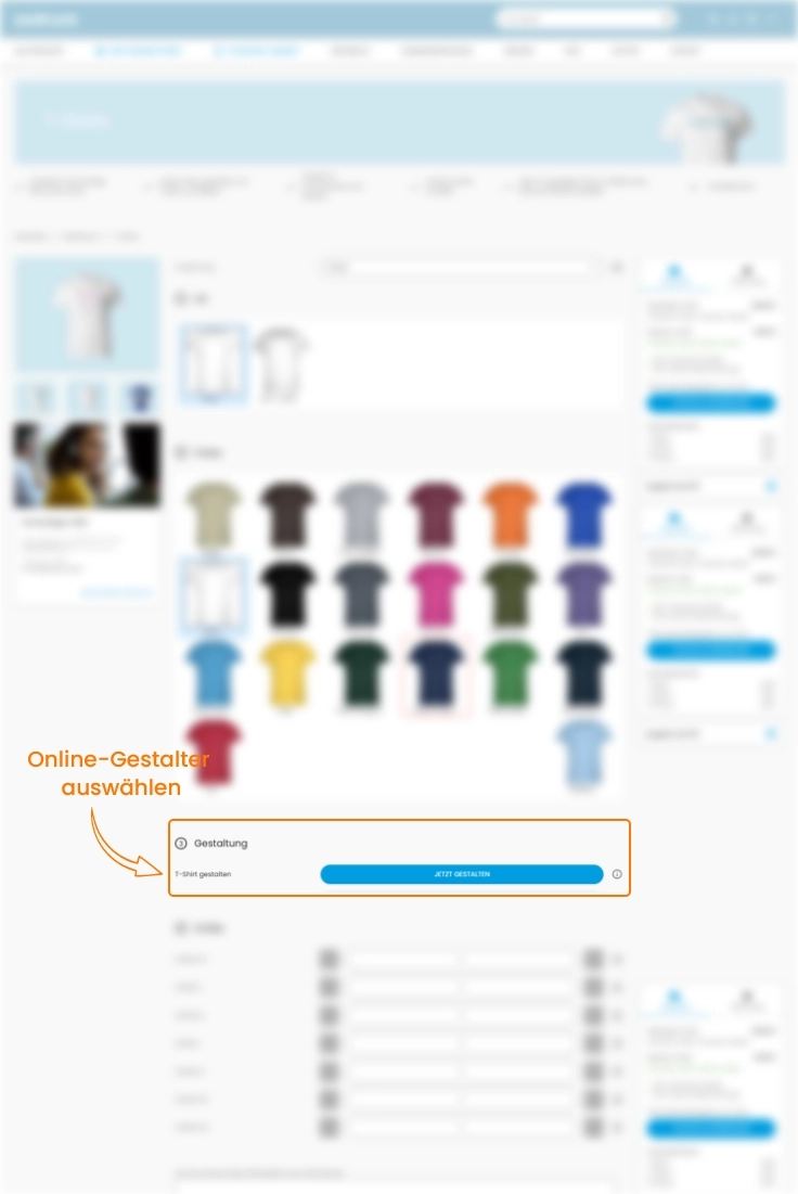 Der Online-Gestalter für den Textildruck