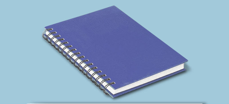 Hardcover-Drahtringbindung