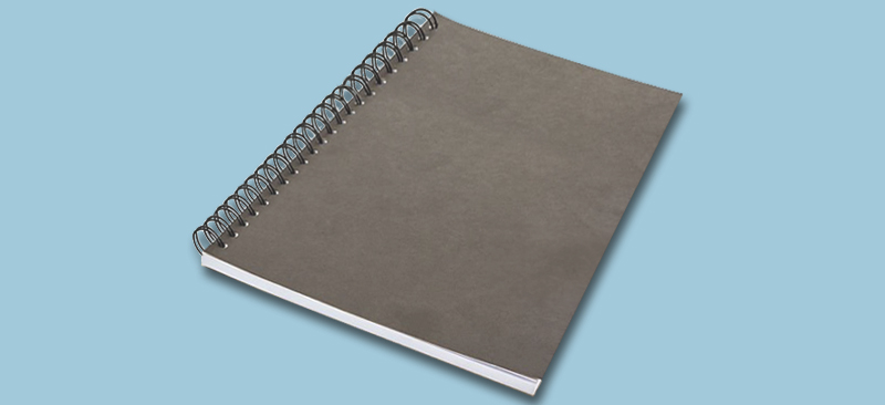 Softcover-Drahtringbindung