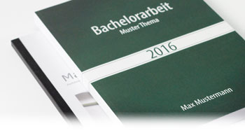 Ihre Bachelorarbeit als Softcover-Heissleimbindung drucken und binden lassen. bachelorarbeit als heissleimbindungen