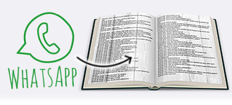 WhatsApp-Buch als Weihnachtsgeschenk Mitarbeiter-Buch als handgefertigtes Hardcover