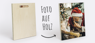 Foto auf Holz als Weihnachtsgeschenk