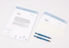 Sedruck stationery - flower template