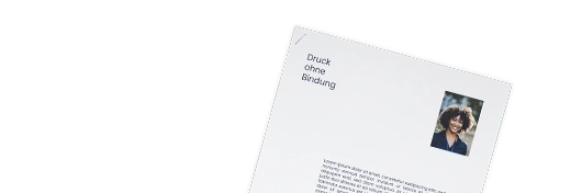 Lose Blaetter mit Eckheftung