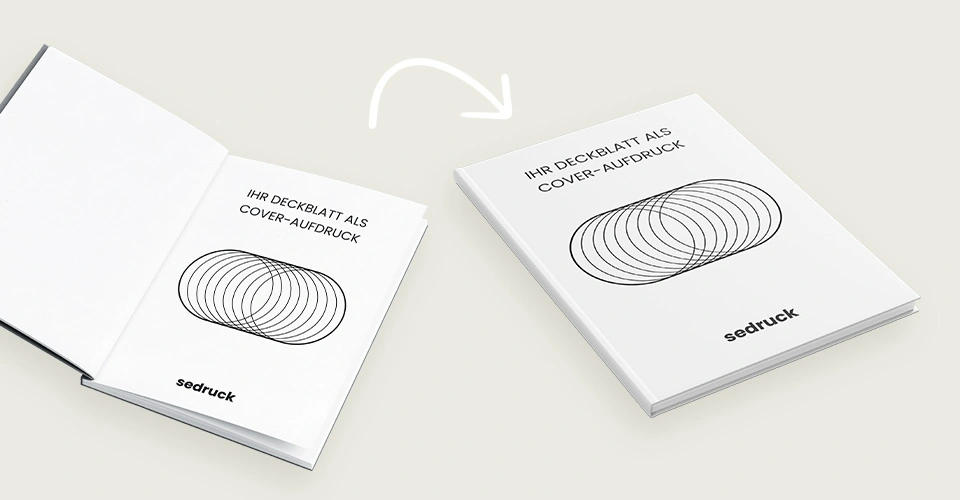 Hardcover mit Aufdruck