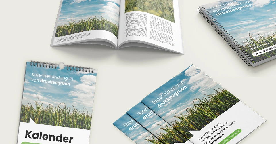 Umweltschonende Softcover-Produkte