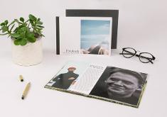 Layflat-Fotobücher in verschiedenen Formaten mit Hardcover-Einband
