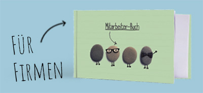 Mitarbeiter-Buch als Geschenk Mitarbeiter-Buch als handgefertigtes Hardcover