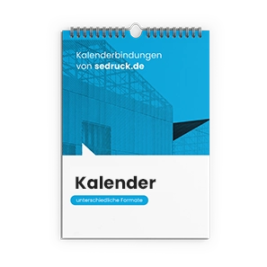 Kalender mit Drahtringbindung und Aufhängung
