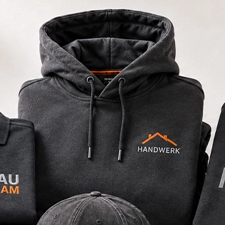 Hoodie mit individueller Logo-Stickerei
