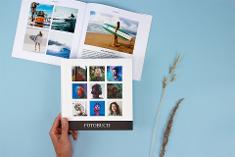 Hardcover book with photos