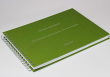 hardcover ring binding in landscape orientation