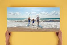 Photo on wood as panorama