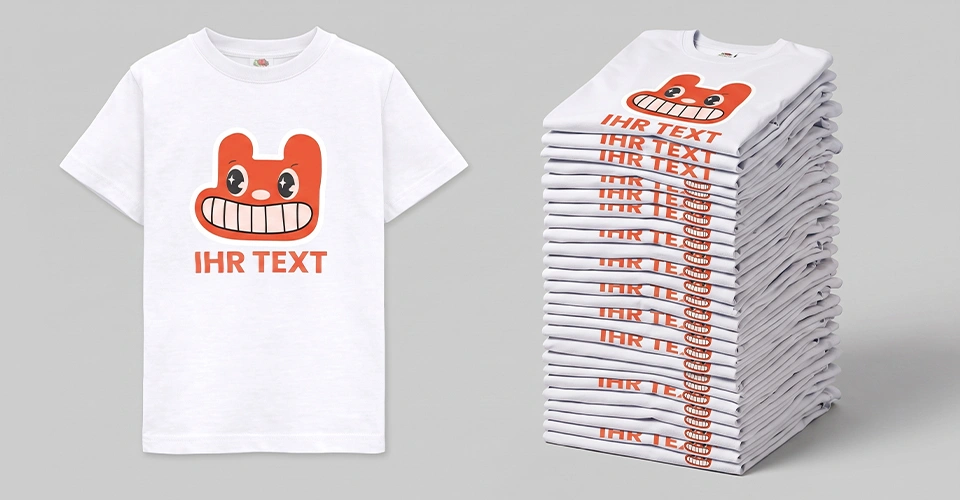 Kinder T-Shirt als günstiges Einzelprodukt oder in hoher Großauflage
