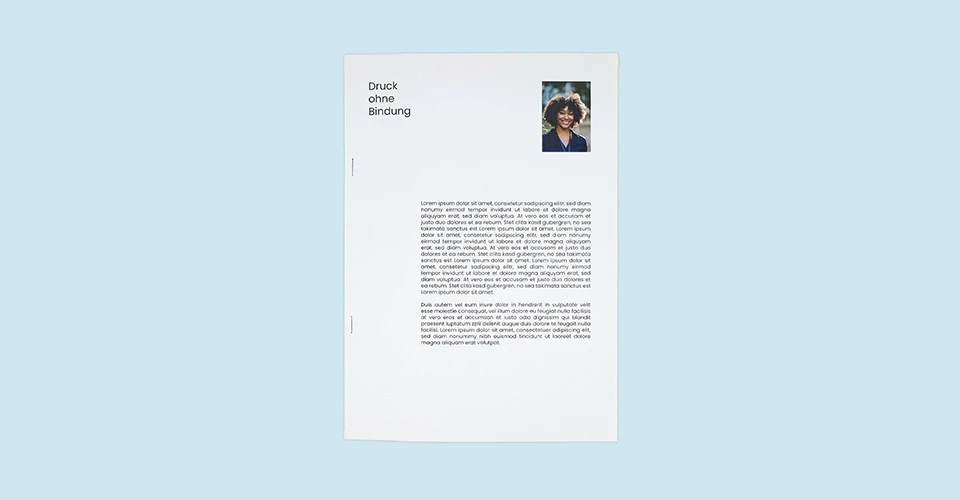 DinA4 Ausdrucke mit Buchheftung
