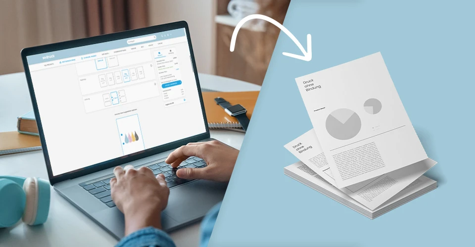 Online-Bestellvorgang der PDF-Direktdruck-Seite