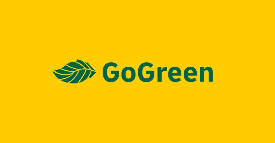 Go Green Logo von DHL