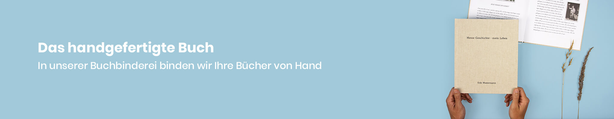 In unserer Buchbinderei handgefertigte Bücher