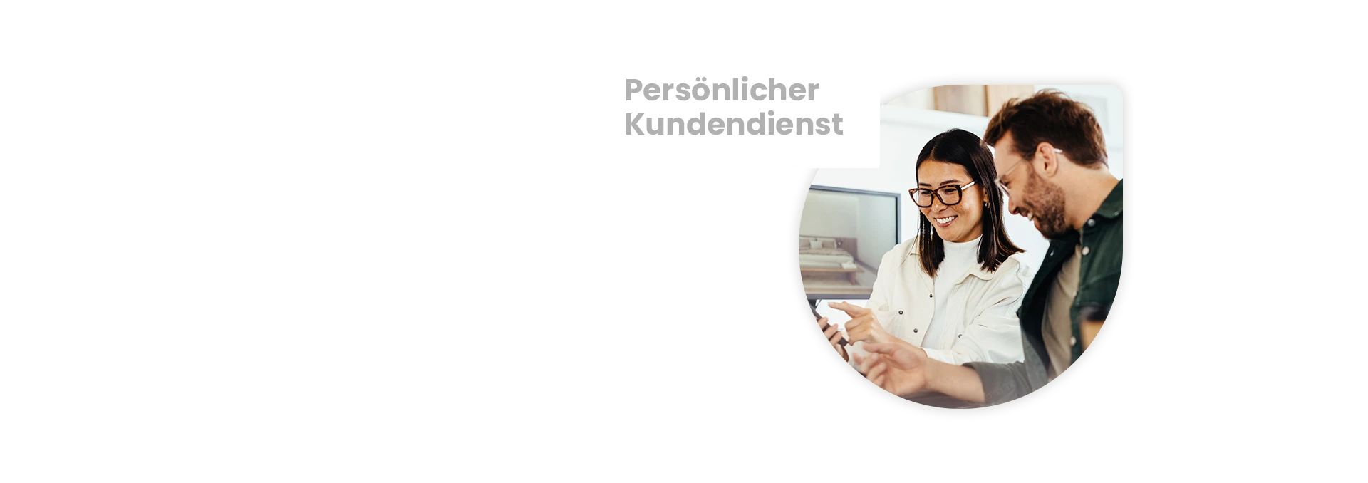 Beratungsgespräch im Kundendiest führt zu guten Lösungen