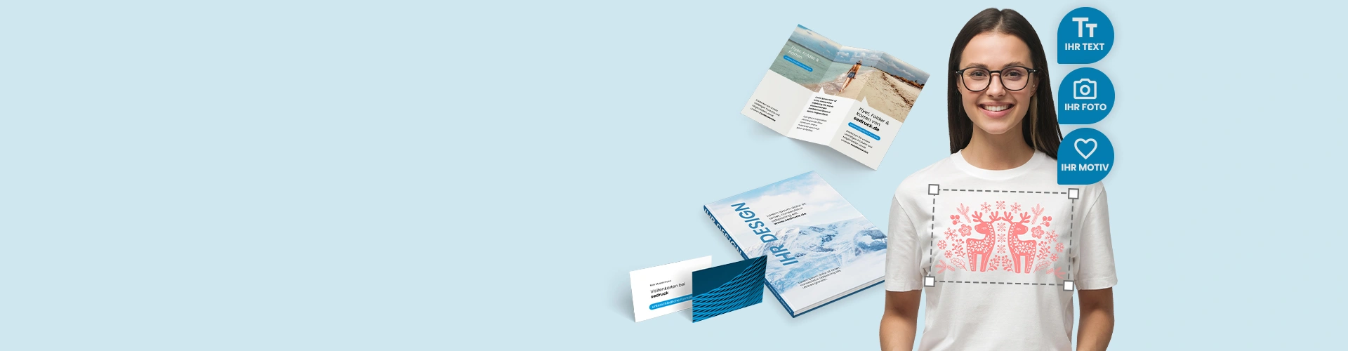 sedruck – the online print shop for printing, book printing and textile printing