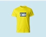 Yellow T-shirt with VHS cassette print